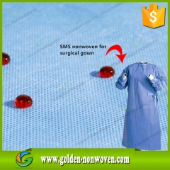 Tessuto non tessuto blu SMMS tessuto di copertura scarpa monouso