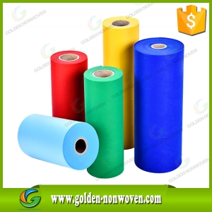 Colorful Pp Spunbond Nonwoven Fabric For Gift Flower Packing made by Quanzhou Golden Nonwoven Co.,ltd