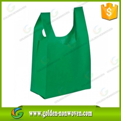 sacchetto della spesa non tessuto della maglia della maglietta all'ingrosso della fabbrica prodotto da Quanzhou Golden Nonwoven Co.,ltd